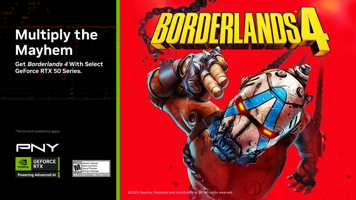 Get Borderlands 4 With Select PNY GeForce RTX 50 Series