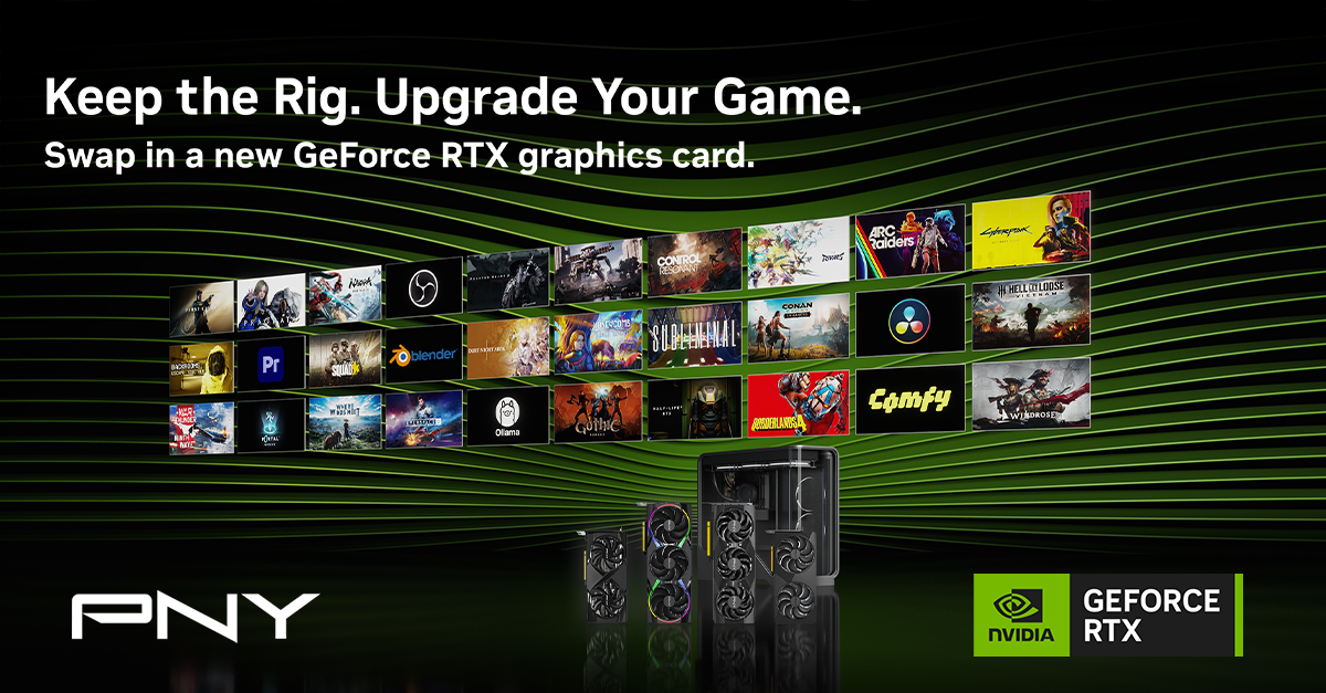 Upgrade Your Game with PNY GeForce RTX™ 50 Series