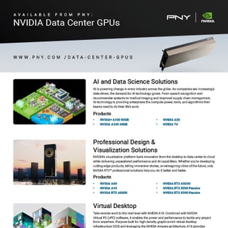 New NVIDIA Data Center GPUs Brochure