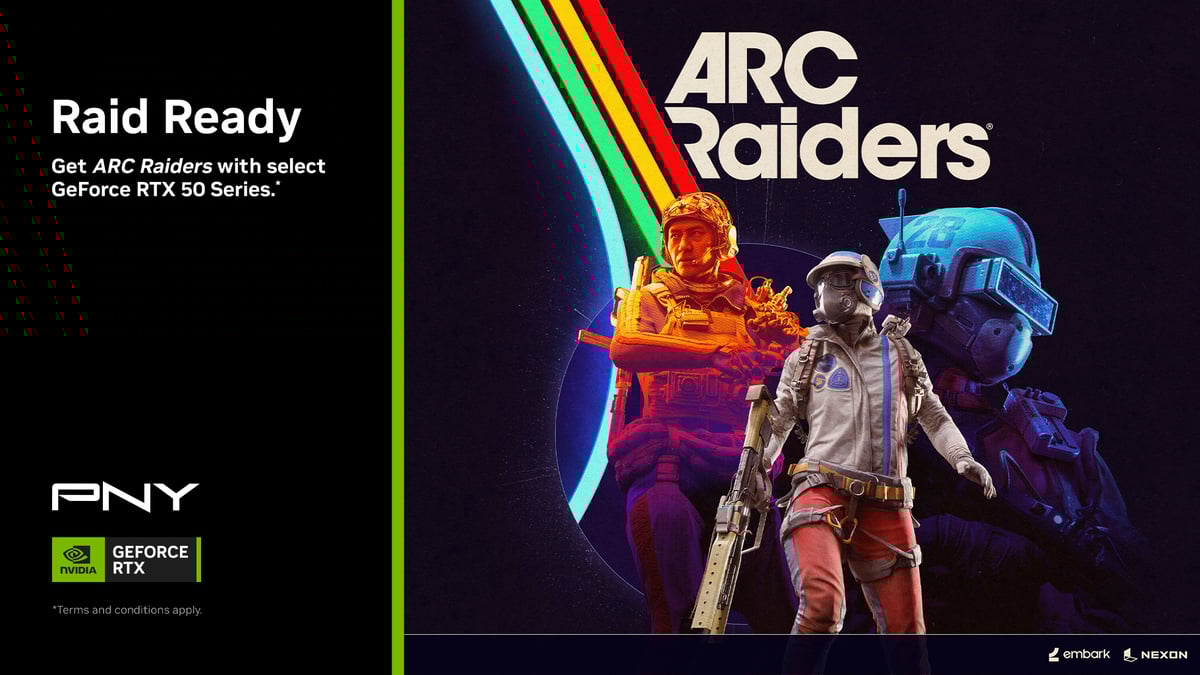 Get Arc Raiders With Select PNY GeForce RTX 50 Series