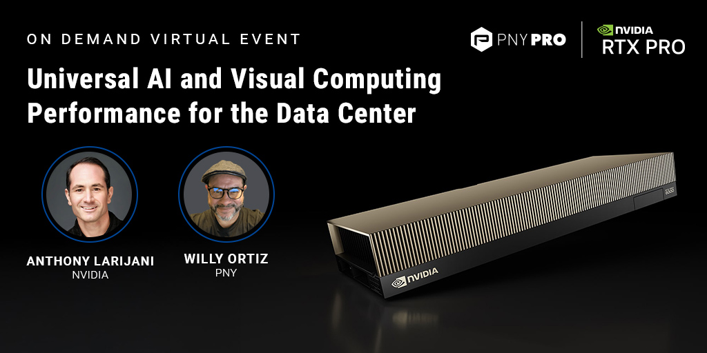Universal AI and Visual Computing Performance for the Data Center On Demand