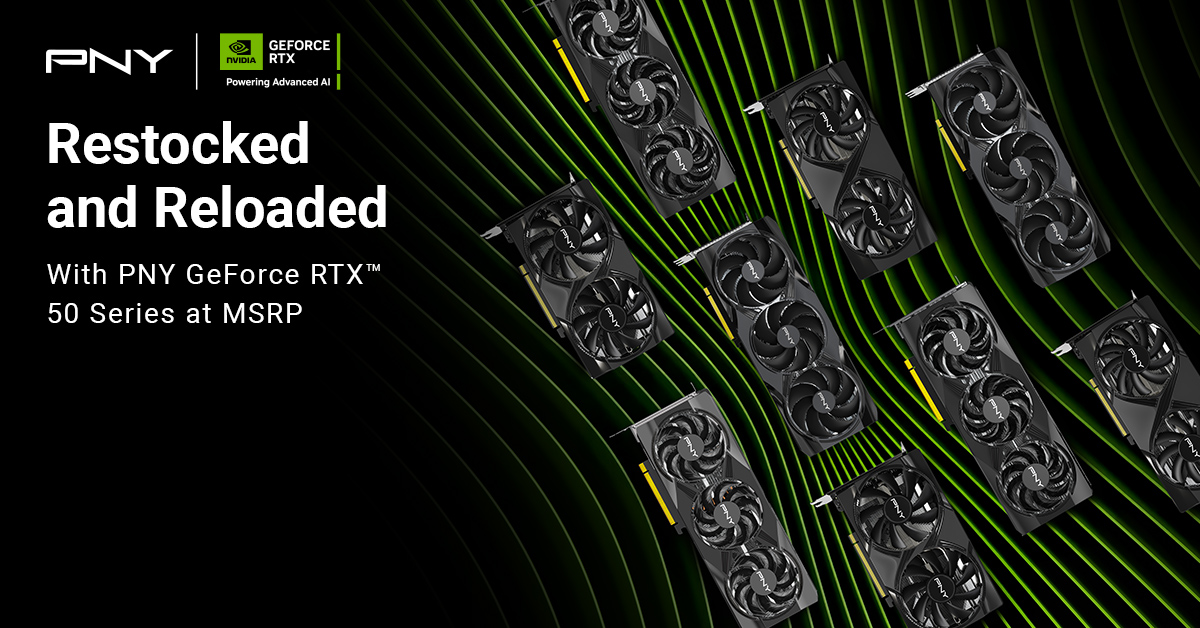 PNY GeForce RTX 50 Series at MSRP